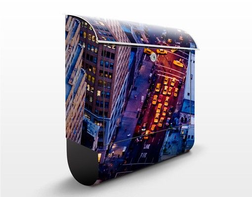 Cassetta postale Manhattan Taxi Lights 39x46x13cm