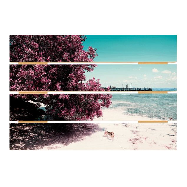 Stampa su legno - Paradise Beach Isla Mujeres - Orizzontale 2:3
