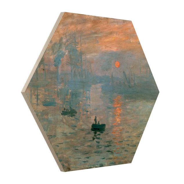 Esagono in legno - Claude Monet - Impressione