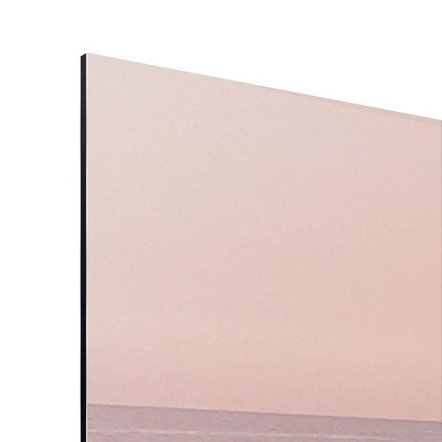 Stampa su alluminio - Spiaggia oro rosa