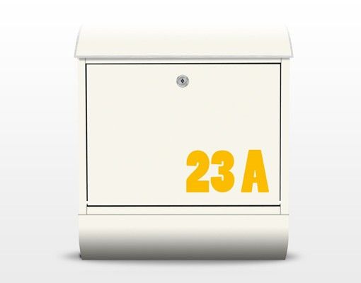 Cassetta postale no.JS316 Personalizzata Yellow To Beige 39x46x13cm