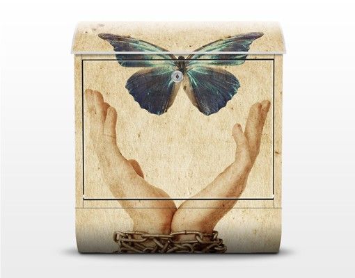Cassetta postale Fly, Butterfly! 39x46x13cm