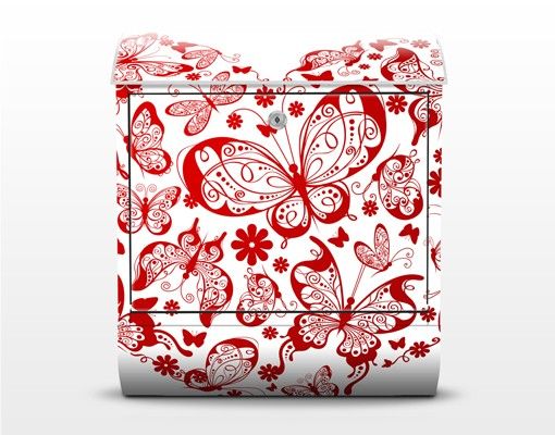 Cassetta postale Heart Made Of Butterflies 39x46x13cm