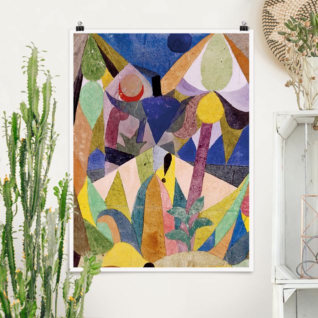 quadro astratto moderno Paul Klee - Paesaggio mite tropicale