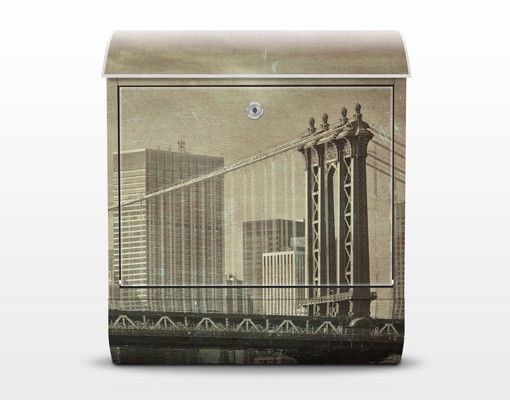 Cassetta postale Vintage New York 39x46x13cm