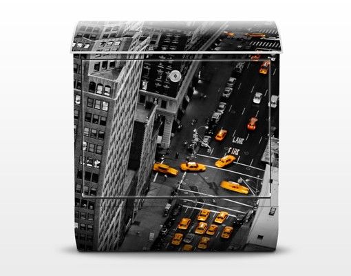 Cassetta postale Taxi Lights Manhattan 39x46x13cm