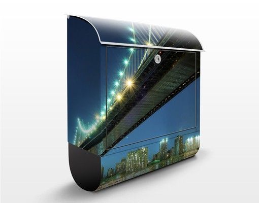 Cassetta postale Abstract Manhattan Bridge 39x46x13cm