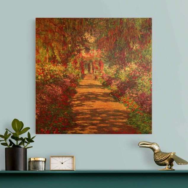 Quadri foresta Claude Monet - Sentiero nel giardino di Monet a Giverny