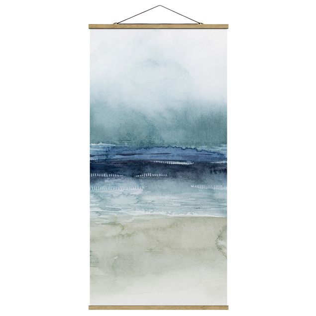 Quadro su tessuto con stecche per poster - Sea Mist I - Verticale 2:1