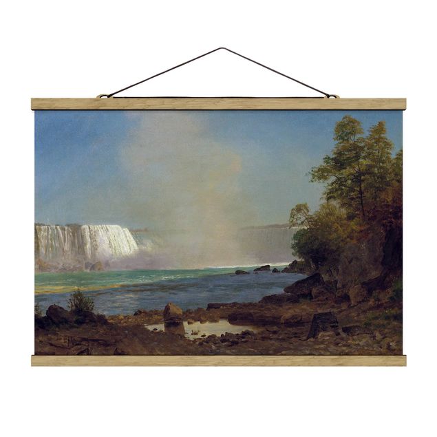 Foto su tessuto da parete con bastone - Albert Bierstadt - Cascate del Niagara - Orizzontale 2:3