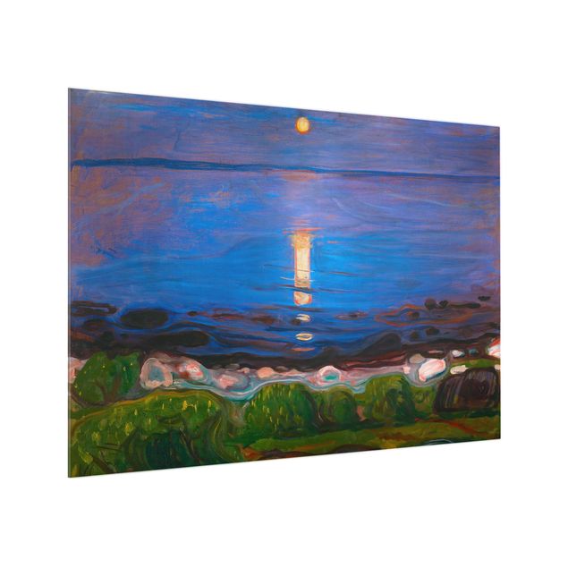 Paraschizzi in vetro - Edvard Munch - Summer Night On The Sea Beach