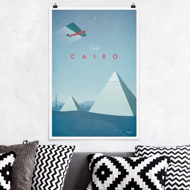 Poster illustrazioni Poster di viaggio - Il Cairo