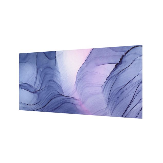 Paraschizzi in vetro - Mélange violetto - Formato orizzontale 2:1