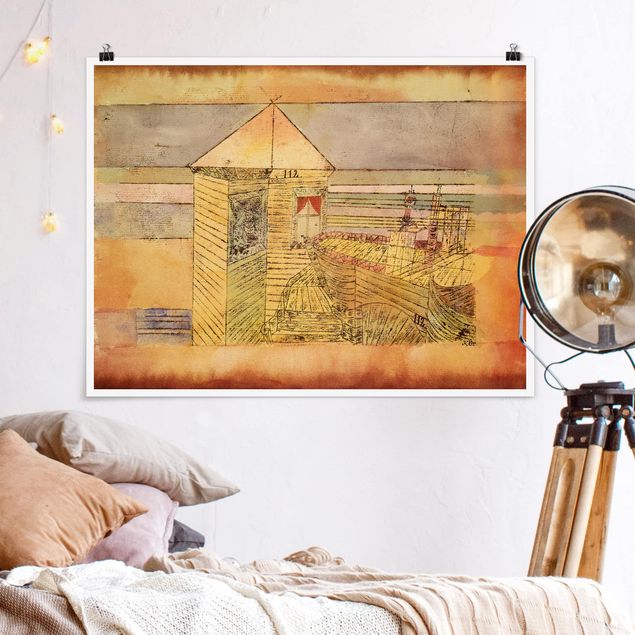 quadro astratto Paul Klee - Atterraggio meraviglioso, o '112!