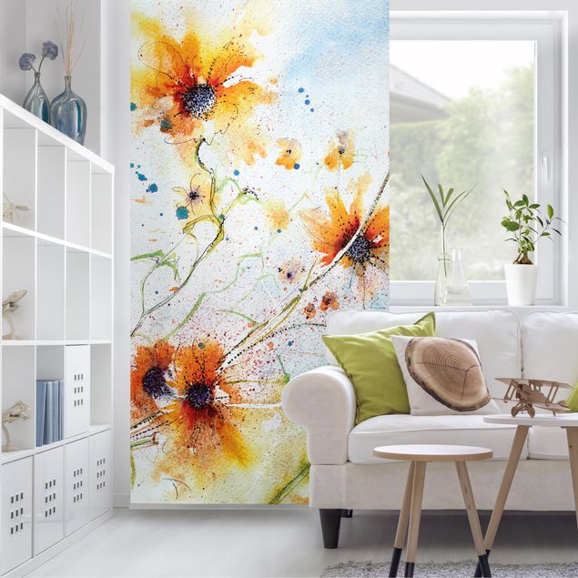 Tenda a pannello Painted Flowers 250x120cm