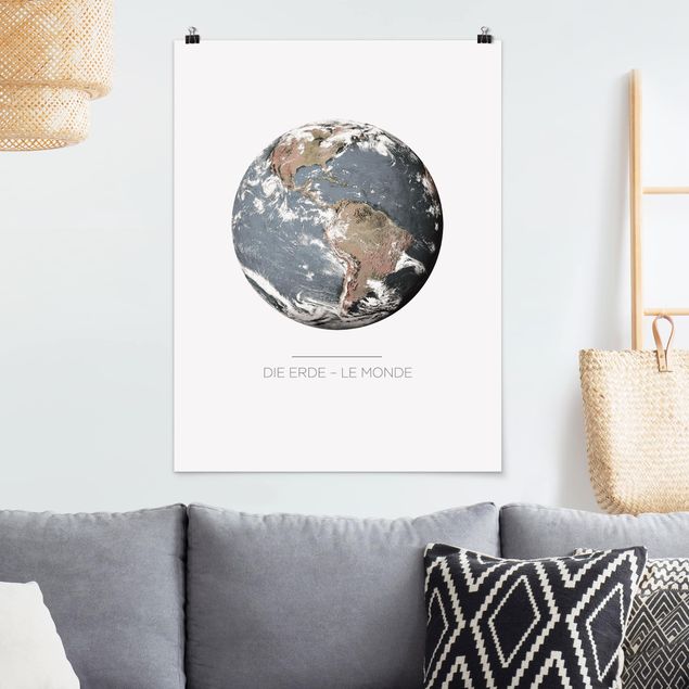 Poster illustrazioni Le Monde - La Terra