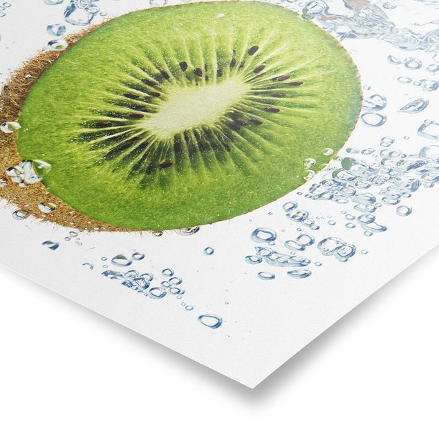 Poster - Kiwi Bubbles - Quadrato 1:1