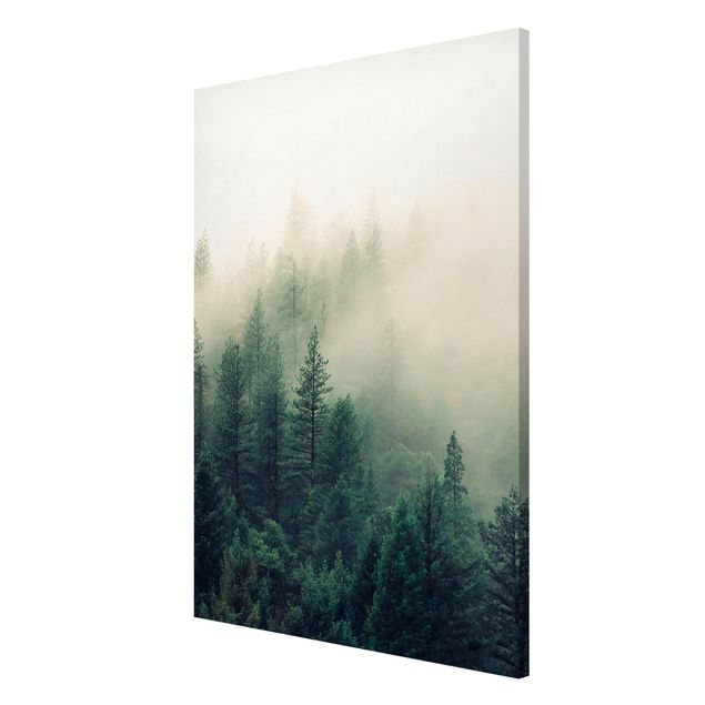Lavagna magnetica - Foresta nebbiosa al risveglio