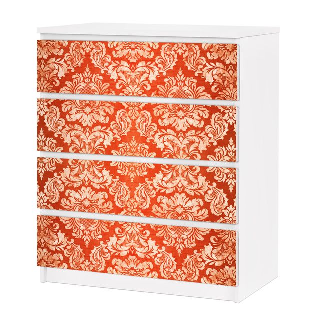 Carta adesiva per mobili IKEA - Malm Cassettiera 4xCassetti - Baroque Wallpaper