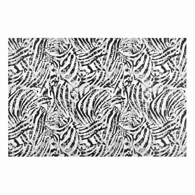 Lavagna magnetica per ufficio Motivo zebrato in tonalità di grigio