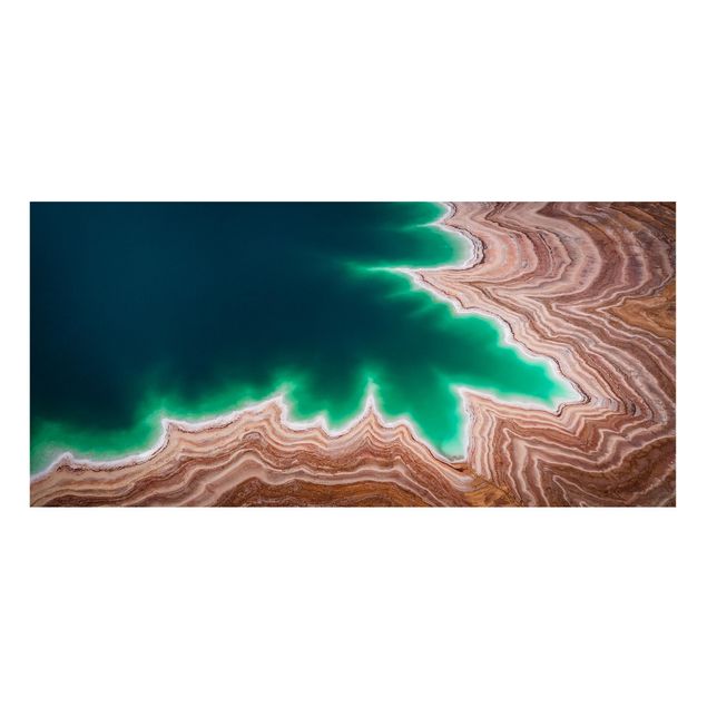 Lavagna magnetica - Paesaggio stratificato nel Mar Morto