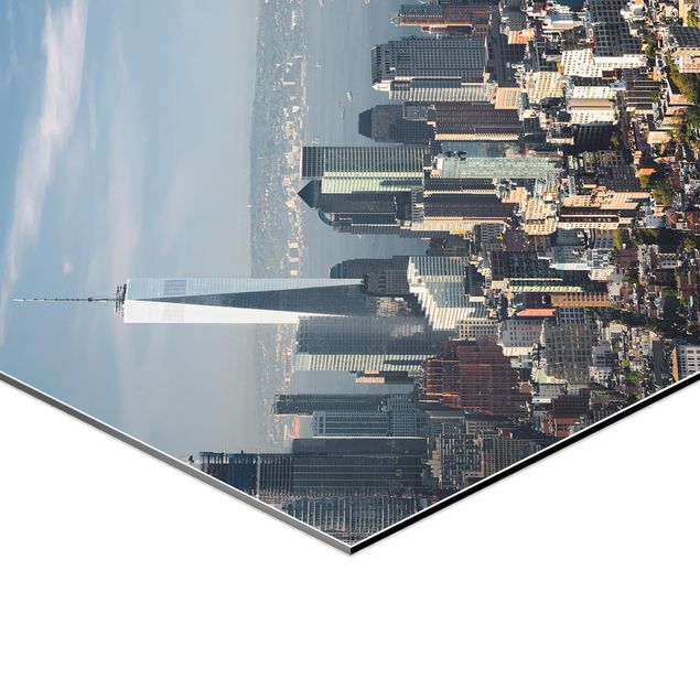 Esagono in Alluminio Dibond - Vista da Empire State Building