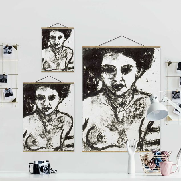 Foto su tessuto da parete con bastone - Ernst Ludwig Kirchner - Artisti Bambino - Verticale 4:3