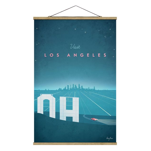 Foto su tessuto da parete con bastone - Poster Travel - Los Angeles - Verticale 3:2