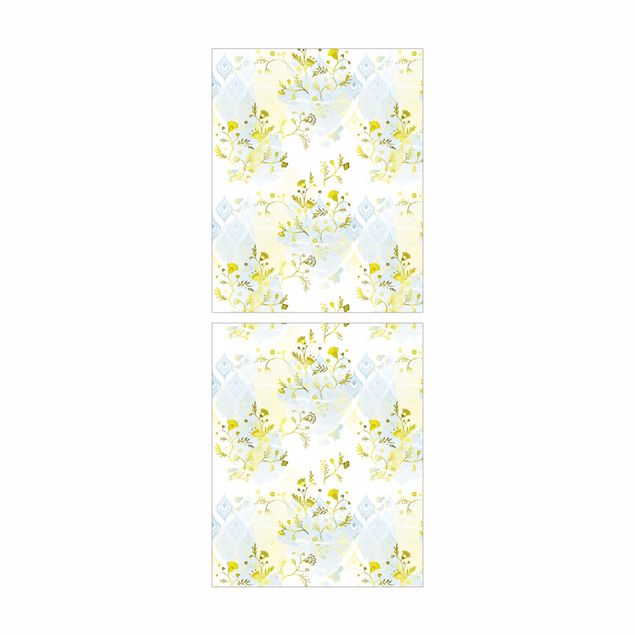 Carta adesiva per mobili IKEA - Billy Libreria - Oasis floral pattern