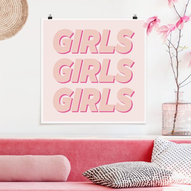 Poster - Girls Girls Girls - Quadrato 1:1