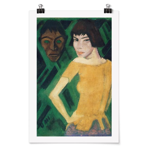 Poster - Otto Mueller - Masha con la mascherina - Verticale 3:2
