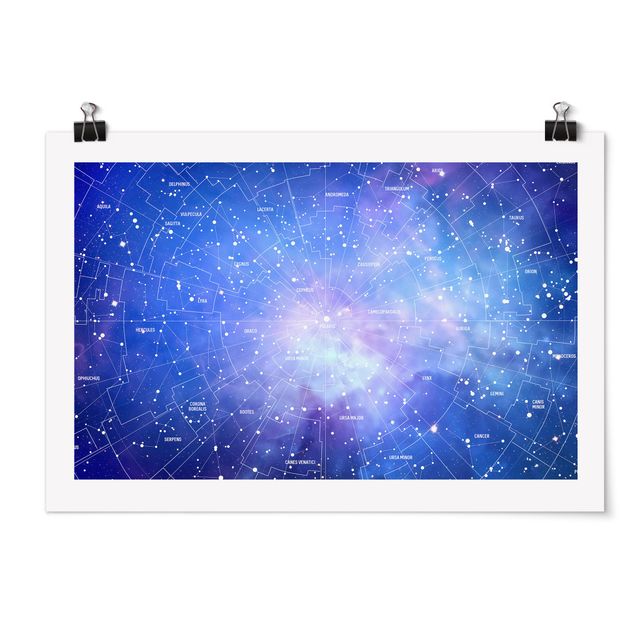 Poster - Constellation Sky Map - Orizzontale 2:3