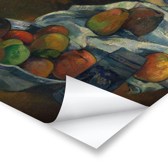 Poster - Paul Gauguin - Ciotola di frutta - Quadrato 1:1