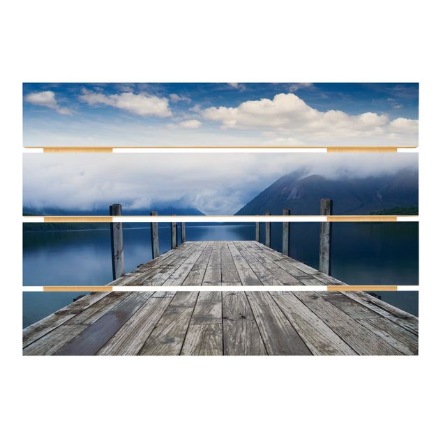 Stampa su legno - Nelson Parco nazionale dei laghi Nuova Zelanda - Orizzontale 2:3