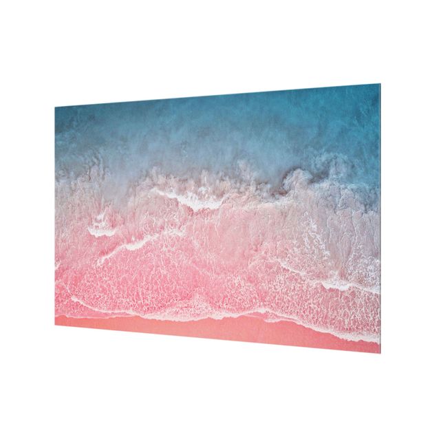 Paraschizzi in vetro - Oceano in rosa - Formato orizzontale 3:2
