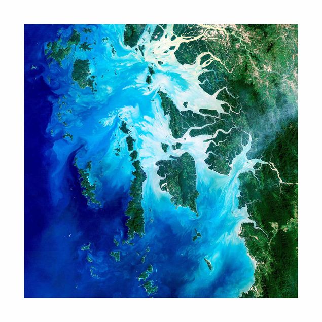 Tappeti turchesi Immagine NASA Arcipelago del sud-est asiatico