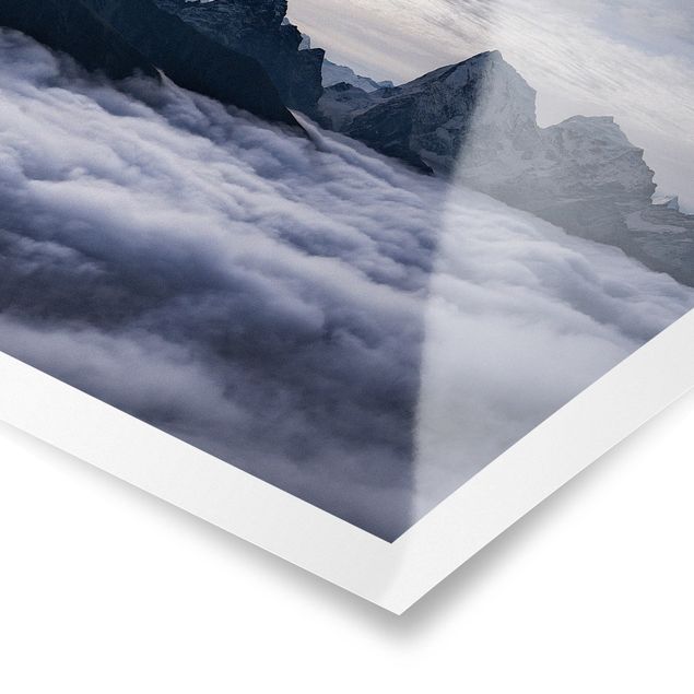 Poster - Mare di nubi In Himalaya - Orizzontale 2:3