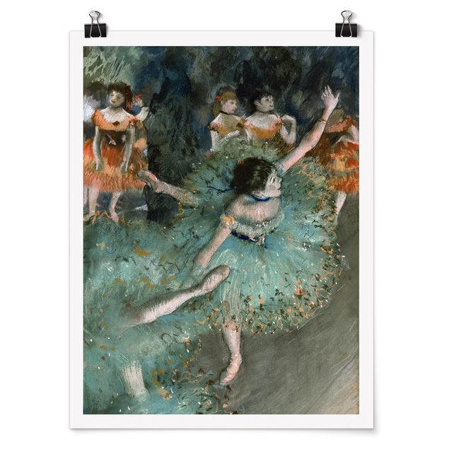Poster - Edgar Degas - Verde Ballerini - Verticale 4:3