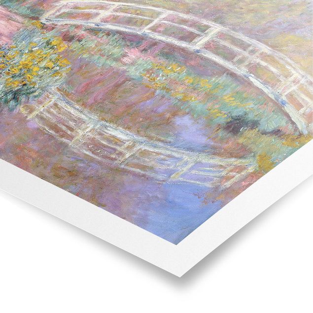 Poster - Claude Monet - Giardino del Ponte di Monet - Quadrato 1:1