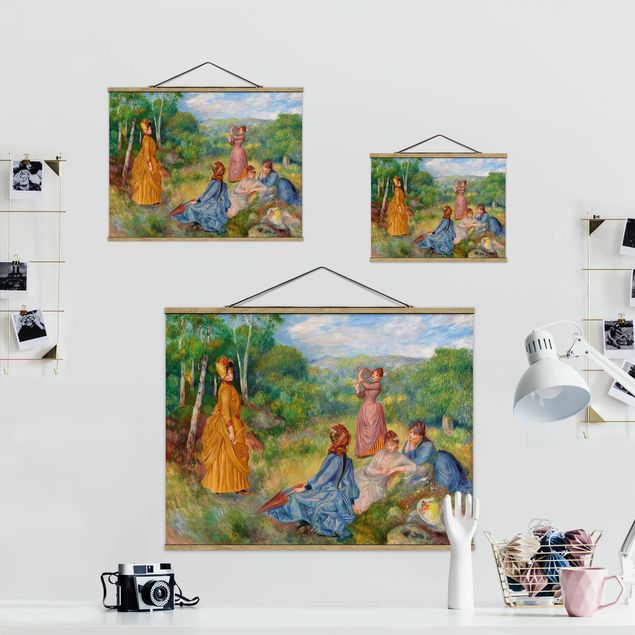 Foto su tessuto da parete con bastone - Auguste Renoir - Badminton - Orizzontale 3:4