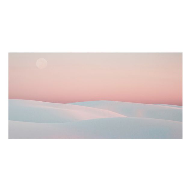 Paraschizzi in vetro - Dune al chiaro di luna - Formato orizzontale 2:1