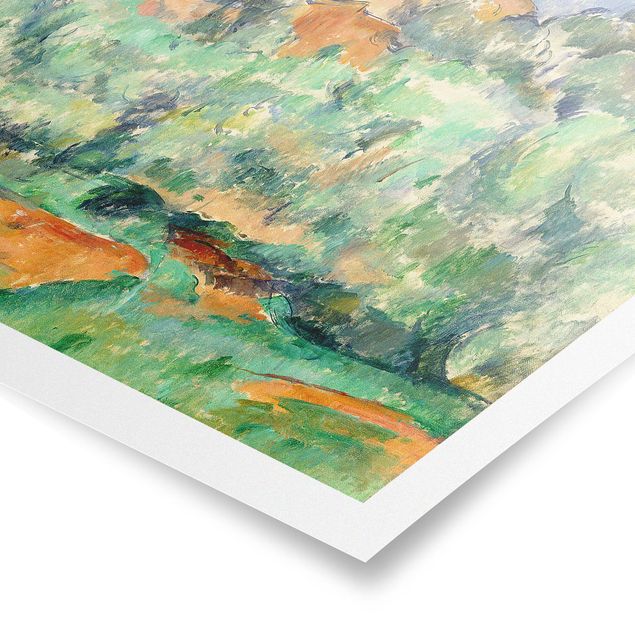Poster - Paul Cézanne - casa sulla collina - Orizzontale 3:4