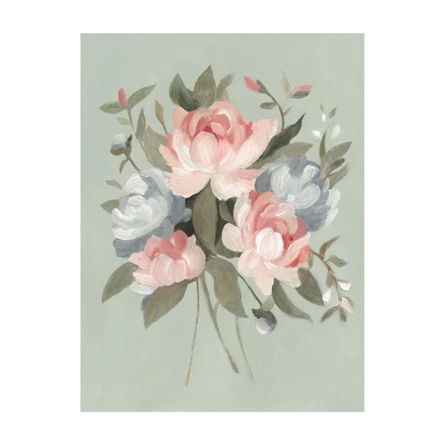 Tappeto rosa cameretta Bouquet in pastello I