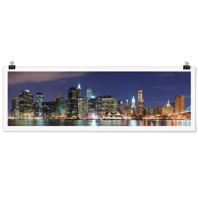 Poster - Manhattan a New York City - Panorama formato orizzontale