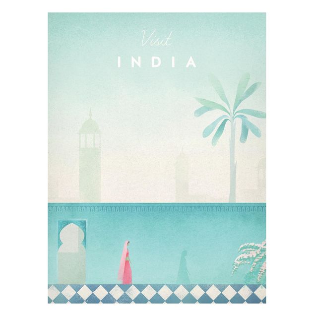 Lavagna magnetica - Viaggi Poster - India - Formato verticale 4:3