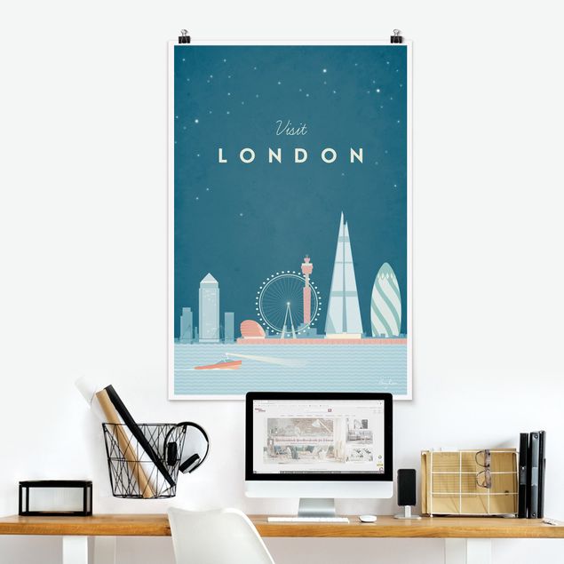 Poster illustrazioni Poster di viaggio - Londra