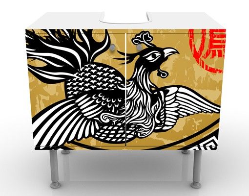 Mobile per lavabo design Asian Peacock