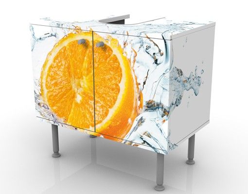 Mobile per lavabo design Fresh Orange
