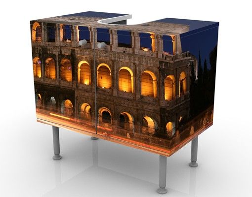 Mobile per lavabo design Colosseum In Rome At Night