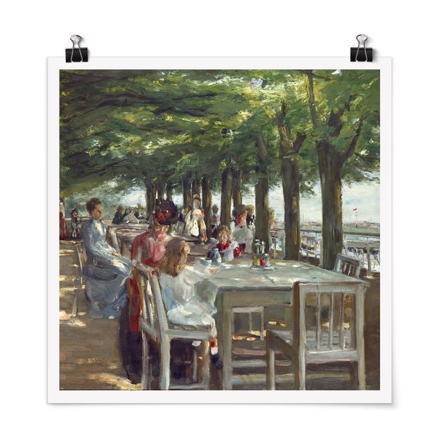 Poster - Max Liebermann - The Terrace Restaurant Jacob - Quadrato 1:1